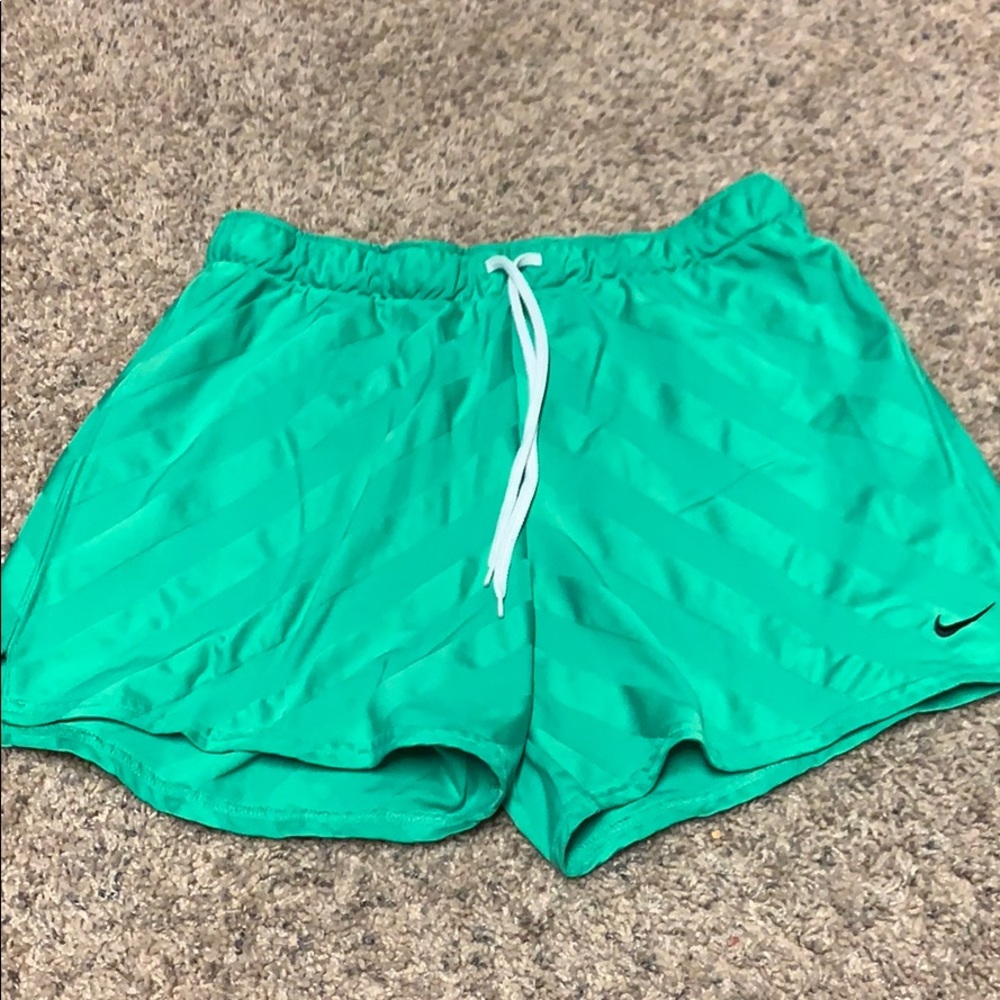 Nike green shorts